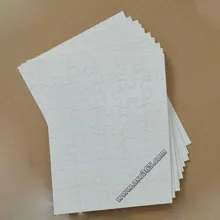 50 шт пустые пазлы, 7.5in* 9.45in прямоугольные головоломки 30 штук предварительно покрытые для сублимации теплопередачи печати