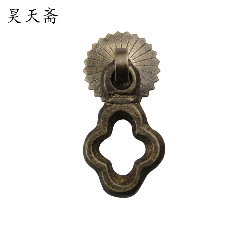 

[Haotian vegetarian] bronze classical Chinese Ming and Qing furniture, copper handle HTE-157 drawer cabinet door handle