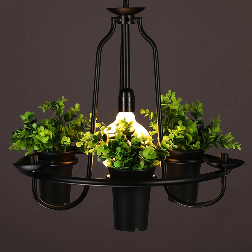 Dia 50/70 cm E27/E14 plant pot Art deco chandelier,iron