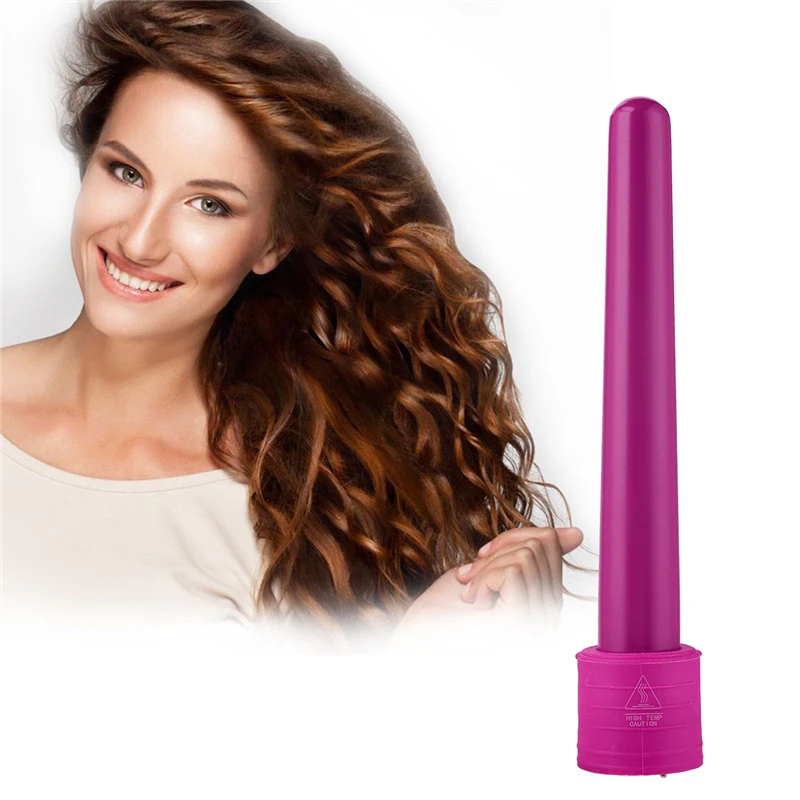 

Professional Hair Curler Cone Shape Curling Iron for Both Wet & Dry Use Ceramic Barrels 19-25mm 45
