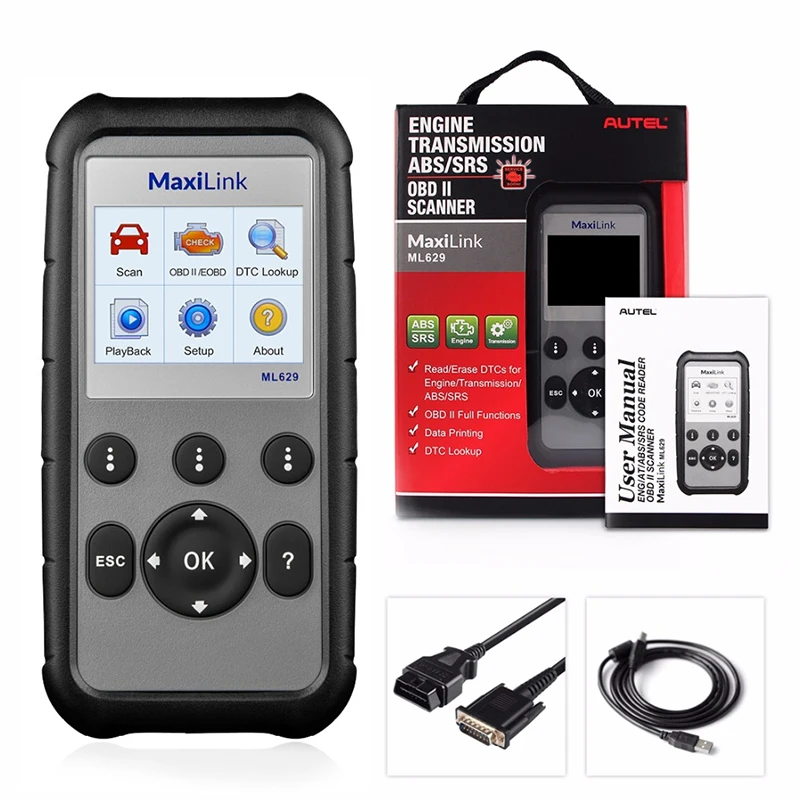 AUTEL MaxiLink ML629 диагностический инструмент OBD2 сканер двигателя автомобильные