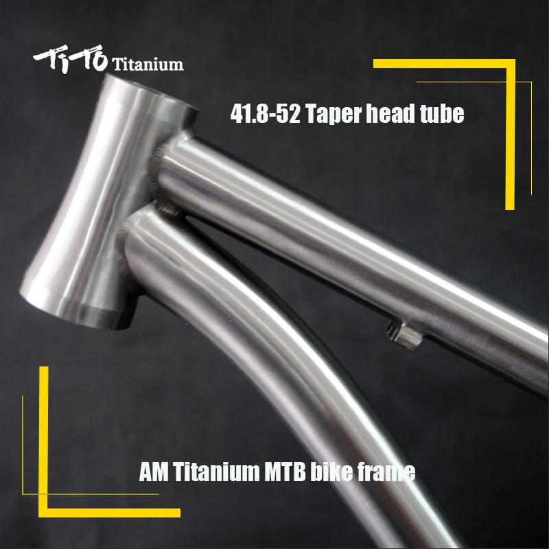 Best FREE SHIPPING!!! TiTo new titanium frame AM hard tail 26``  27.5`` mountain frame 1