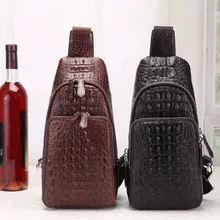 Высокое качество натуральная кожа крокодила мужская сумка через плечо aligator кожаная мужская сумка для отдыха