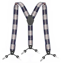 Мульти-цвет можно выбрать подтяжки 6 зажимы Y с ремешком в виде буквы модные повседневные унисекс крест полиэстер подтяжки