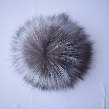 

Beanie Rushed Women Adult Dot 2017 Big Genuine Real Fox Fur Pompom Pom Poms Hair Accessories Pompon Ball For Shoes Hats Bags