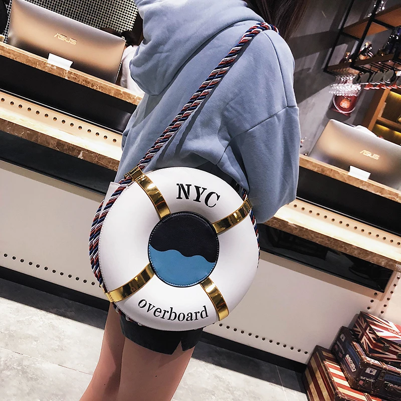 

New female creative bag funny ring buns bangalor fashion handbag all-match adorable personality