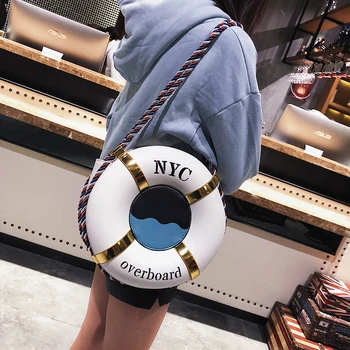 

New female creative bag funny ring buns bangalor fashion handbag all-match adorable personality