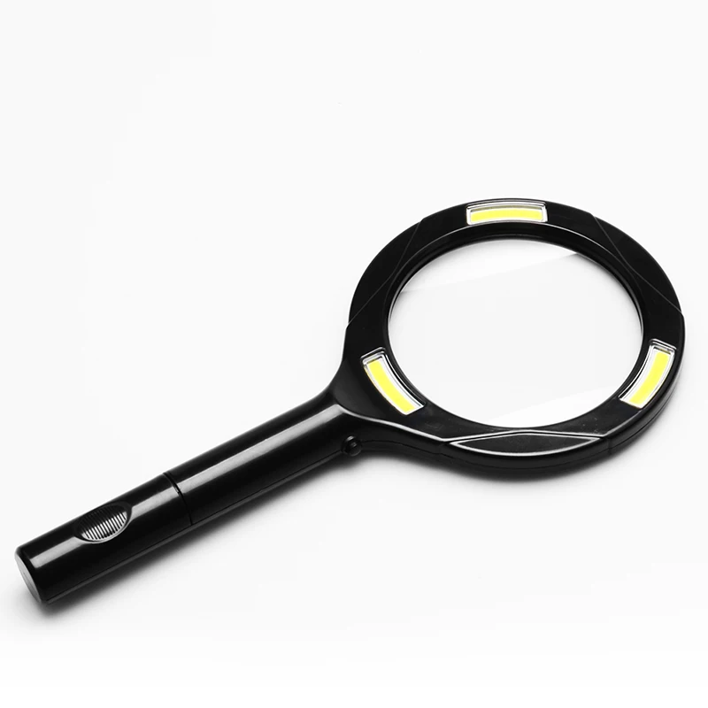 PANYUE Extra Large Magnifying Glass with Light 3X Lens Zoom 3* COB Lighted  Magnifier Glass Lightweight Hand Held Magnifiers Lens - AliExpress
