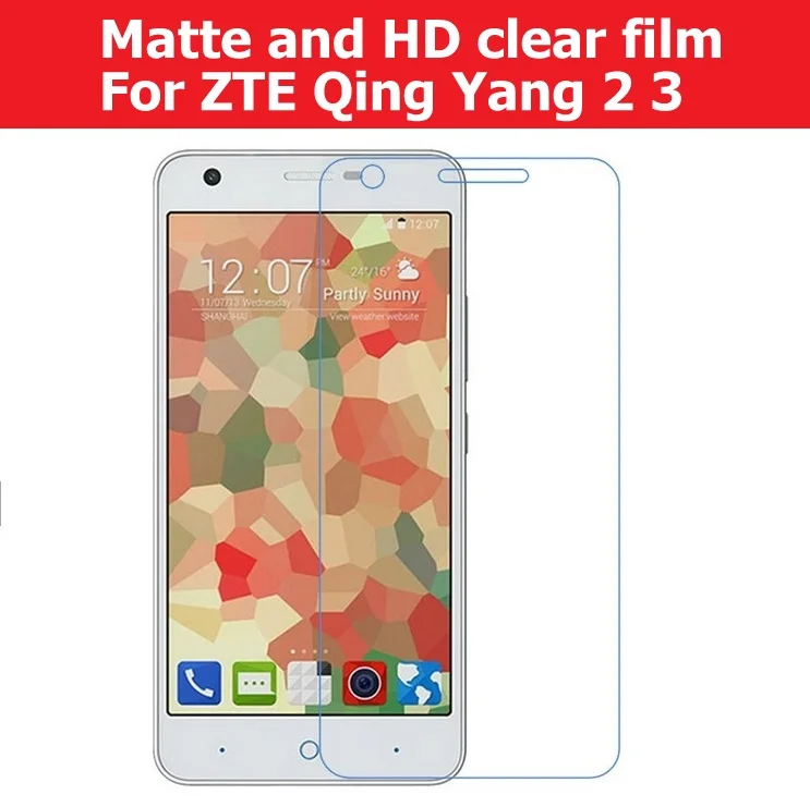 Антибликовая матовая пленка для ZTE Qing Yang 2 G717C G718C 5 0 &quotHD Прозрачный Глянцевый QingYang