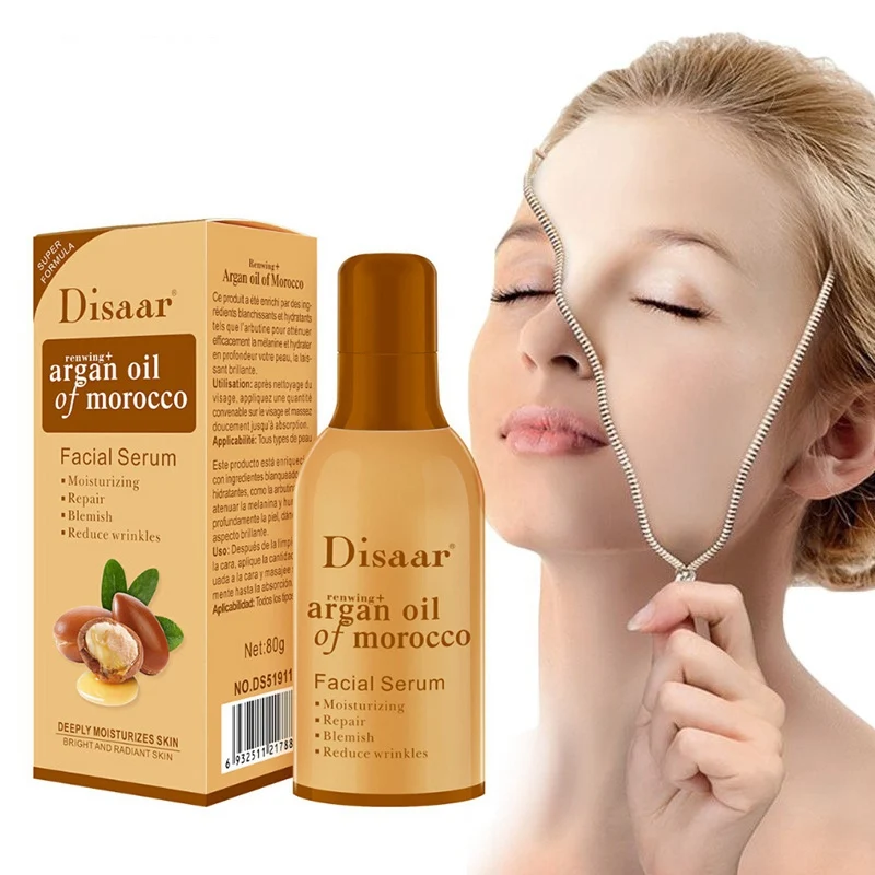 

2019 Natural Argan Essential Oil Moisturizing Firming Skin Smooth Fine Lines Anti-Wrinkle Anti-Aging Face Serum