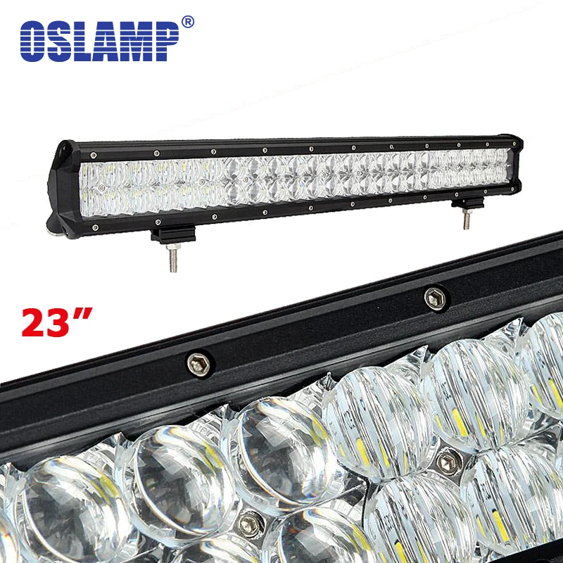 

Oslamp 240W 23inch 5D LED Light Bar 4X4 OffRoad Combo Led Bar for Pickup Truck SUV Boat ATV Pick-Up Car Front Light (Spot+Flood)