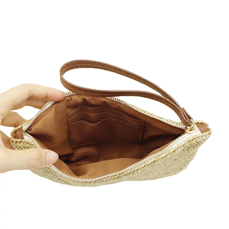 Women Clutch Bags Female INS Popular Summer Beach Straw Bag Lady Travel Mini Messenger Bags Casual Knitted Bolsa Tote SS0399 (8)