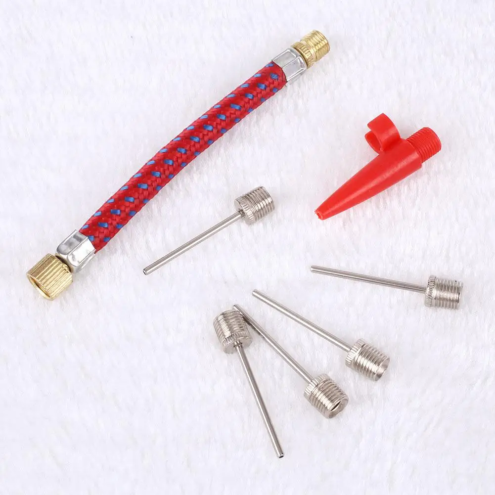 

Bike Pump 7Pcs Needle Valve Connector Foot Ball Airbed Bicycle Tyre Adapter Kit