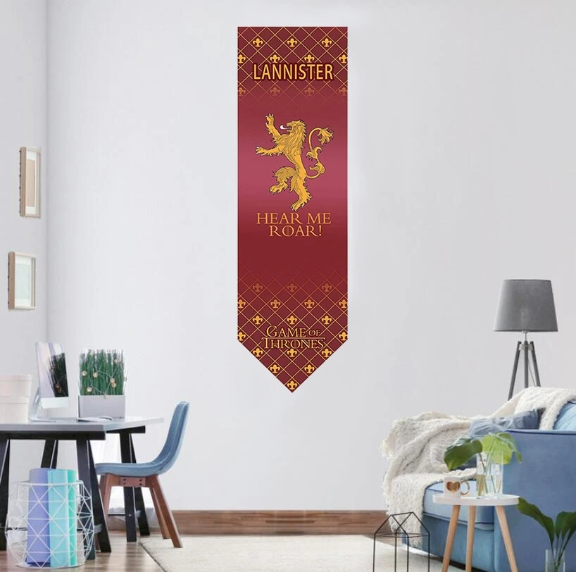 Игра престолов баннер флаг дом Старк и Таргариен и Ланнистер подвесной флаг баннер вентиляторы подарок домашний декор 46*150 см