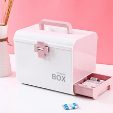 Многослойная аптечка для хранения, органайзер, медицинская коробка, переносные медицинские наборы, полипропиленовый пластиковый ящик, коробка для хранения лекарств, нагрудная коробка для дома