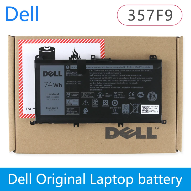 Скидка Dell оригинальный новый канпэ вин бортовой компьютер Dell Inspiron 15 7559 7000 7557 7567 7566 5576 5577 P57F P65F 357F9 11,1 v 74wh