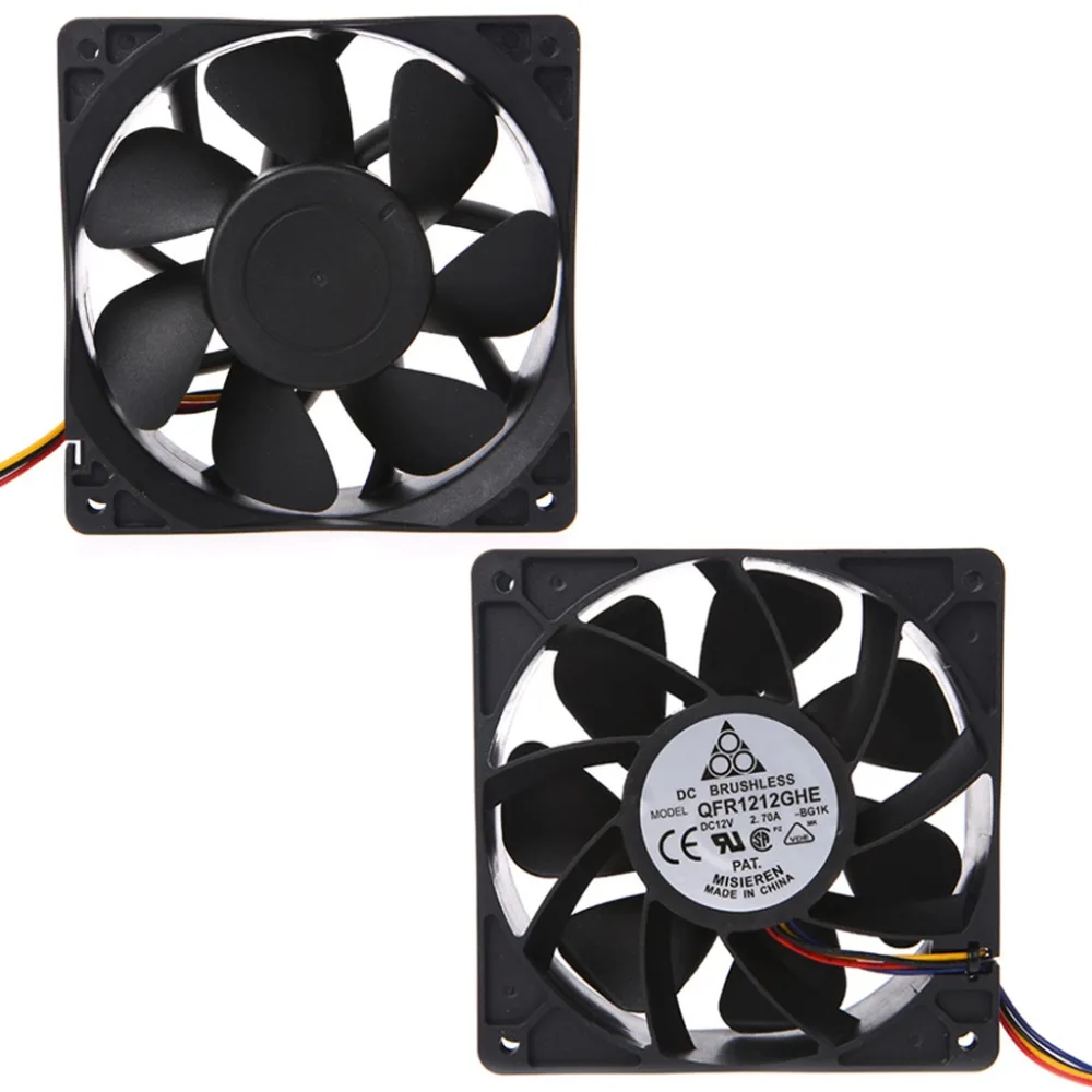 120x120x38mm Brushless DC12V 2.7A 7-Blade Cooling Fan 12038 For Delta QFR1212GHE