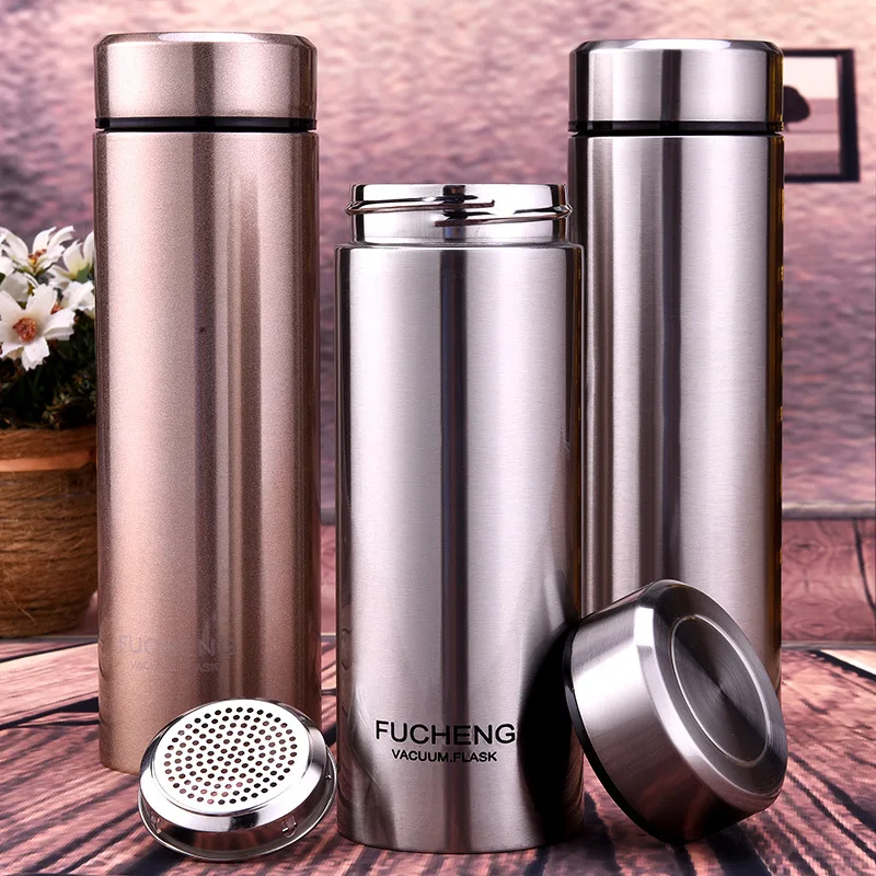 

Tea Infuser Insulated Drink Vacuum Insulated Water Bottle Bottle Thermo Kettle Flask 400ml Slim Shape
