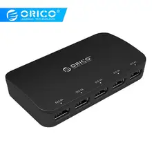Зарядное устройство ORICO EU USB, умное настольное зарядное устройство с 5 портами, зарядное устройство для мобильного телефона, зарядное устройство для путешествий, интеллектуальная зарядка для смартфона с адаптером