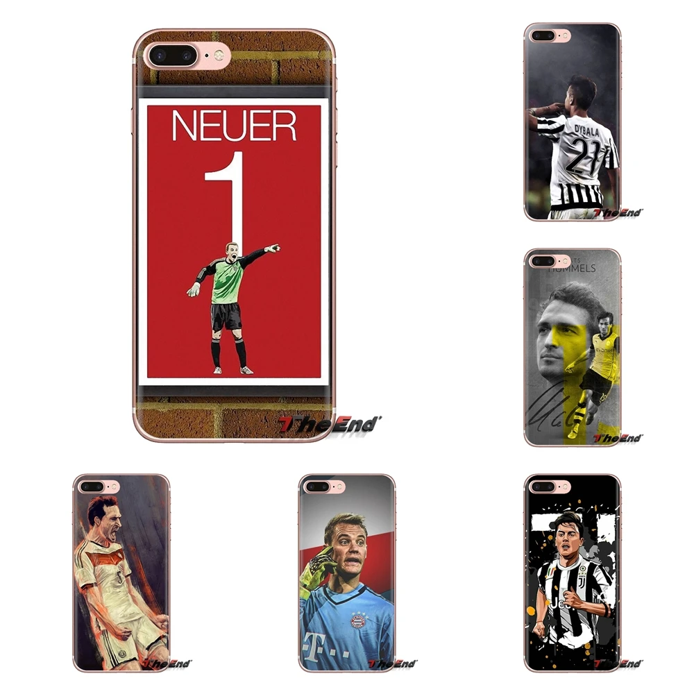 

For Huawei Mate Honor 4C 5C 5X 6X 7 7A 7C 8 9 10 8C 8X 20 Lite Pro Luka Modric Manuel Neuer Paulo Dybala Transparent TPU Housing