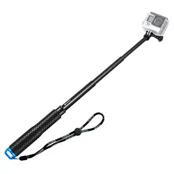 19 "Выдвижная Ручной Selfie Stick телескопическая штанга Алюминий сплава монопод для Gopro Hero 5/4/3 + /3 SJ4000 SJ5000 SJ6000 Acti