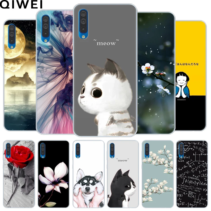 

For Samsung Galaxy A50 Case 6.4'' Soft TPU silicone Back Cover for Samsung A50 Phone Cases A10 A20 A30 A40 A70 A20E A2 Core A80