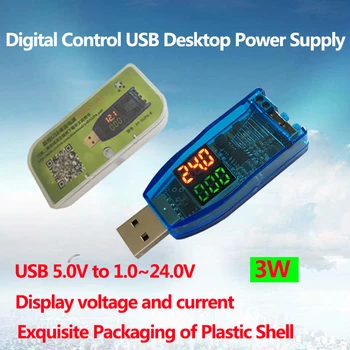 

XY-SUPA DC DC Boost/Buck USB 5V TO 3.3V 9V 12V 24V adjustable Regulated desktop power supply Voltmeter ammeter