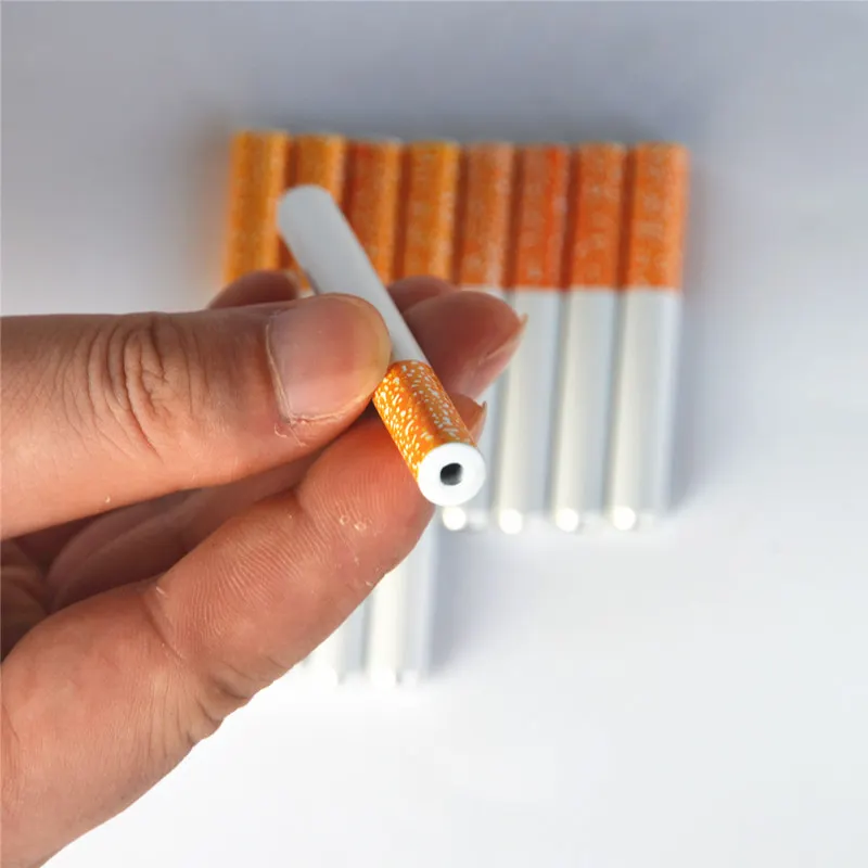 2 шт./партия 55 мм/78 мм креативные в виде сигареты, керамические трубы, табачные трубки, аксессуары для курения, Pipas Para Fumar