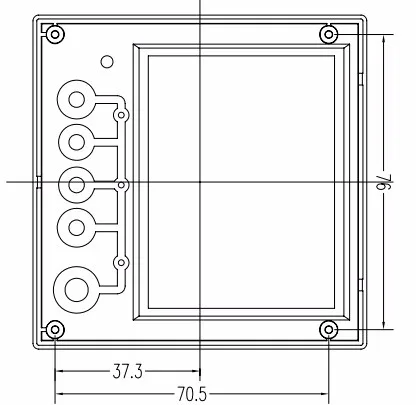 plastic enclosure for electronics plastic case plastic box for electronic project szomk china enclosure market humity control project box 2x AA battery holder (9)