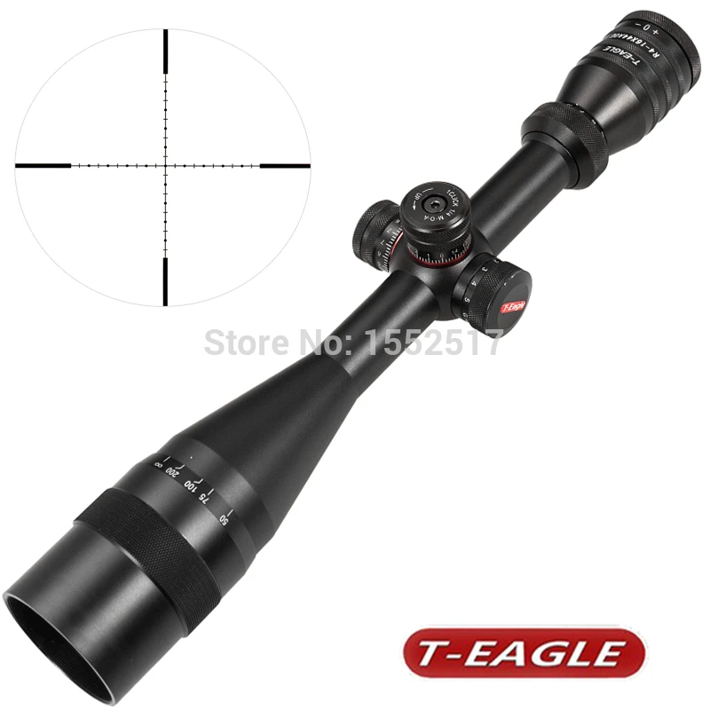 

T-Eagle R 4-16X44AOE Tactical Optics Sights Hunting Riflescope Red Green Illuminated Rifle Scope with Windage Turrets Lock Reset