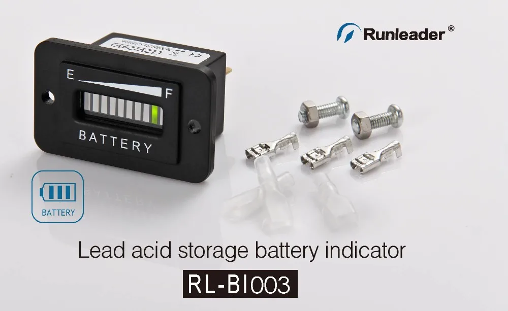Свинцово-кислотный аккумулятор для хранения Батарея RL-BI003 Батарея индикатор разрядки для игры в гольф-мобиль Электрический Автомобиль Мотоцикл морской ATV 36V