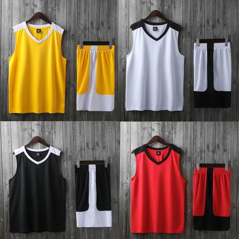 

Adult & child basketball jersey & shorts basketball set training suit kids basketball vest sportswear tracksuit Diy Customized