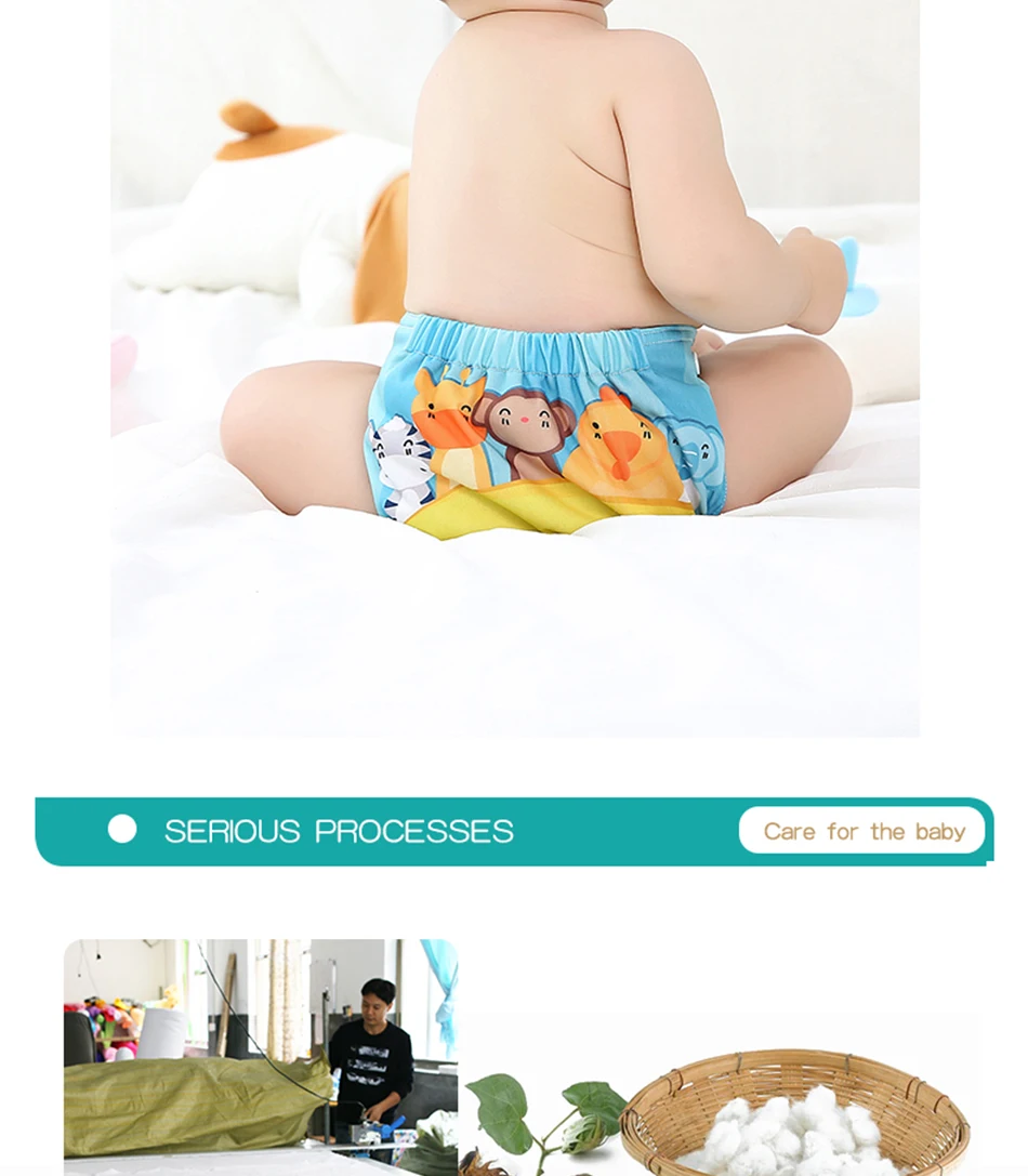 10 шт. Happyflute NewbornDiaperCover, крошечный пеленки, защелки или крюк и петля ткань пеленки крышка красочные переплет