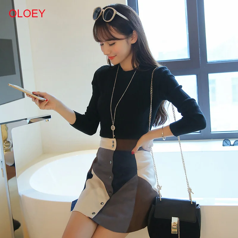 OLOEY Autumn Winter Women Sweater 2019 New High Elastic Turtleneck Pullovers Female Solid Color Knitted Sweater Lady Slim Tops