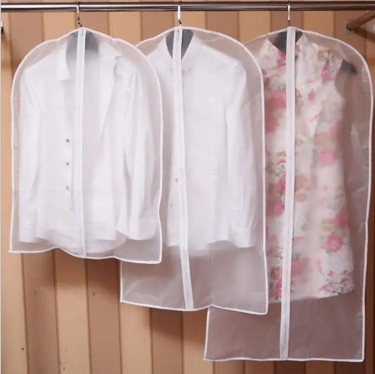 

Urijk Wardrobe Storage Bags Transparent Dress Clothes Coat Garment Suit Cover Case Dustproof Covers Home Zipper Protector