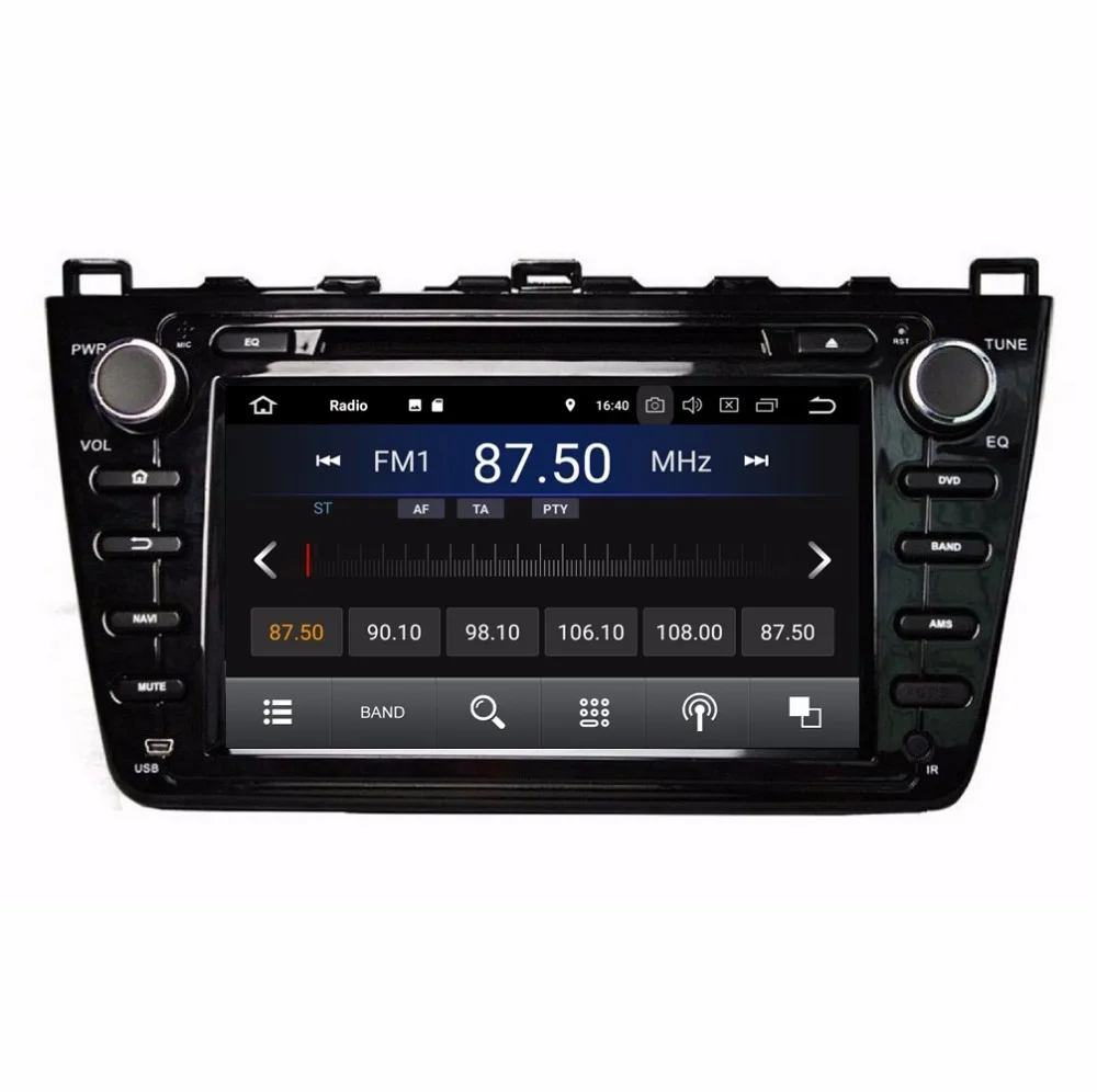 Discount 2GB RAM Quad Core 8" Android 8.1 Car Audio DVD Player for Mazda 6 2008-2012 With Radio GPS 4G WIFI Bluetooth 16GB ROM USB DVR 2