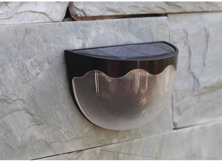 DE.SOUL Solar Light Sensor Recharge LED Solar Lamps Outdoor Garden Lamp Decoration Night Security Fence Wall Light 06