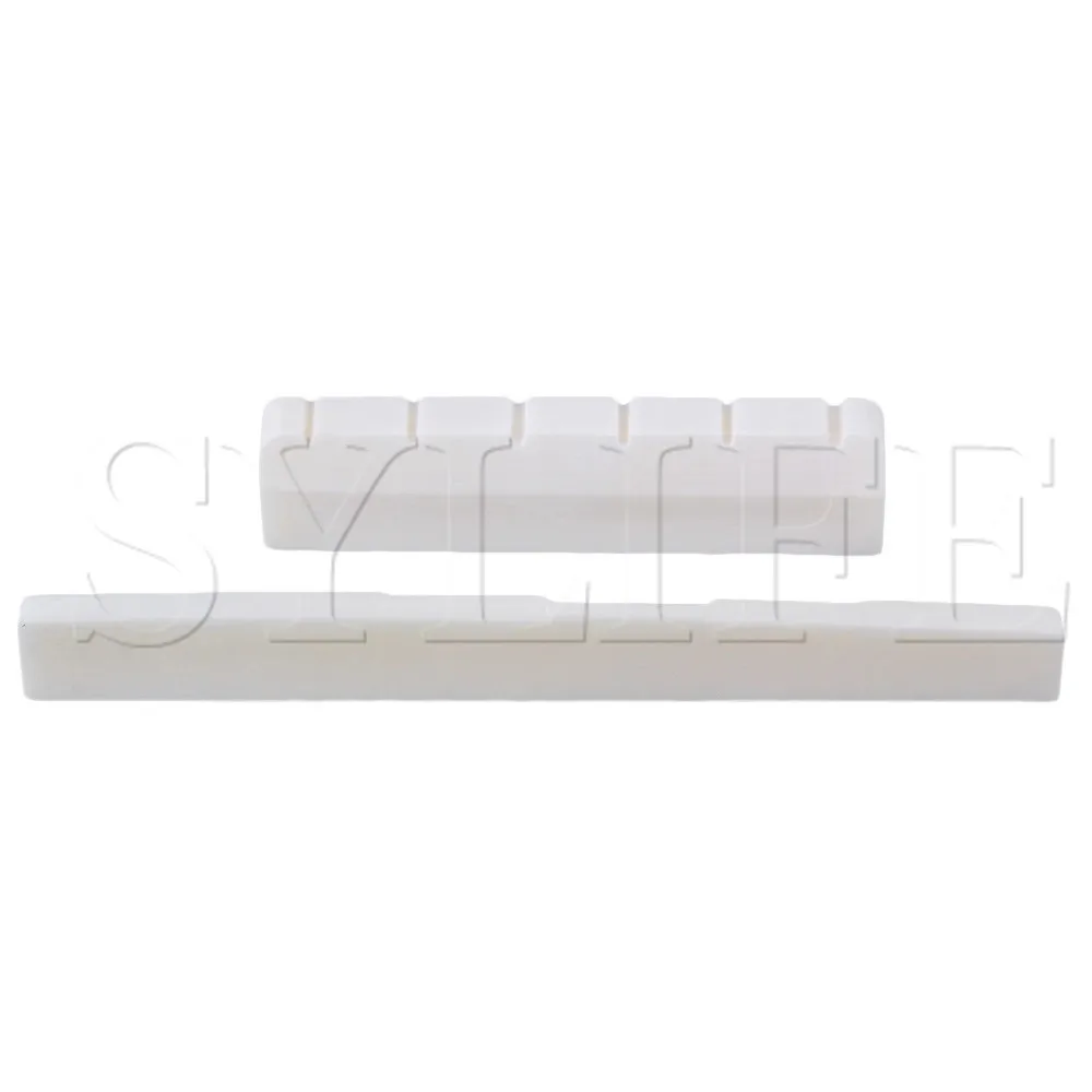 

Cattle Bone Bridge Saddle And 50mm Slotted Nut Set for Classical Guitar