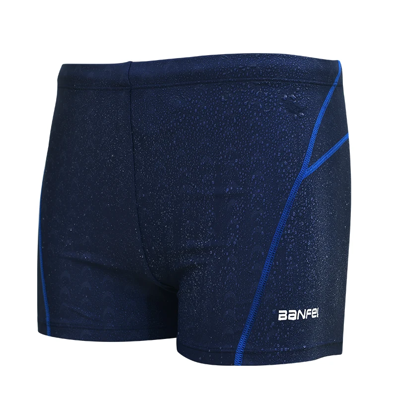 Professional Shark Skin Swim Competition Boxer Briefs Men's Sport Trunks Sharkskin Shorts Swimwear Quick Dry Swimsuit