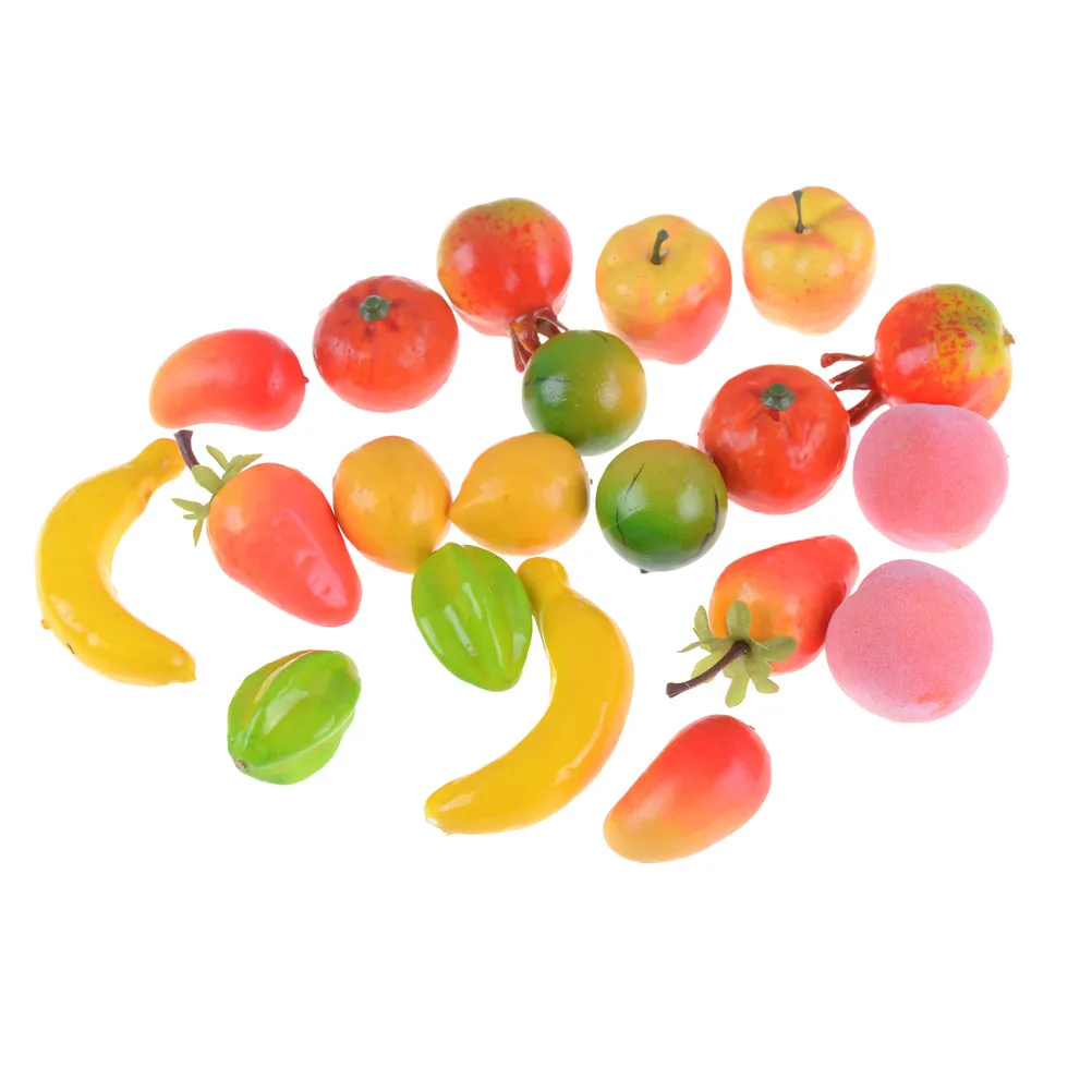 

10 Pieces Dollhouse Miniatures Accessories Mini Fruits Vegetable Food Doll Room Doll House Kitchen Decor Kits