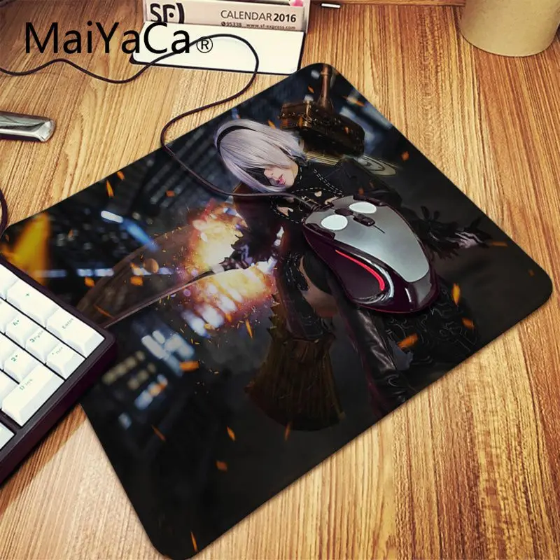 Lock Edge 18x22cm Maiyaca NieR Automata jorha уникальная настольная панель коврик для игровой мыши игровой коврик для мыши Коврик для мыши Аниме Коврик для мыши скоростная версия - Цвет: Lock Edge 18x22cm