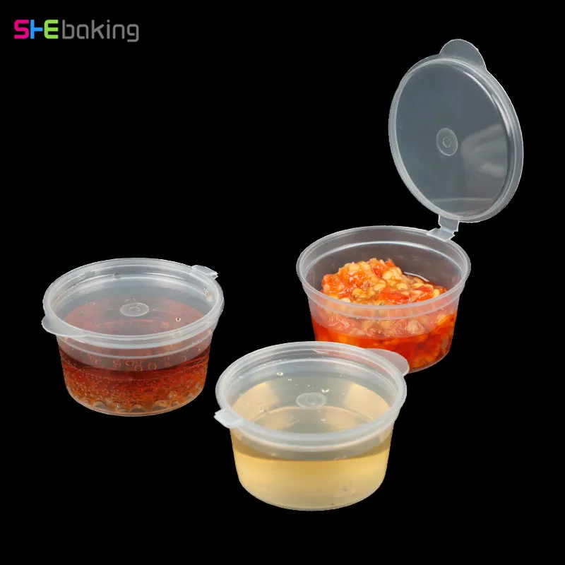

Shebaking 30pc/set Food Sauce Holder Containers Condiment Spice Boxes Soup Storage Cup Reusable Portable Gravy Boat Kitchenware
