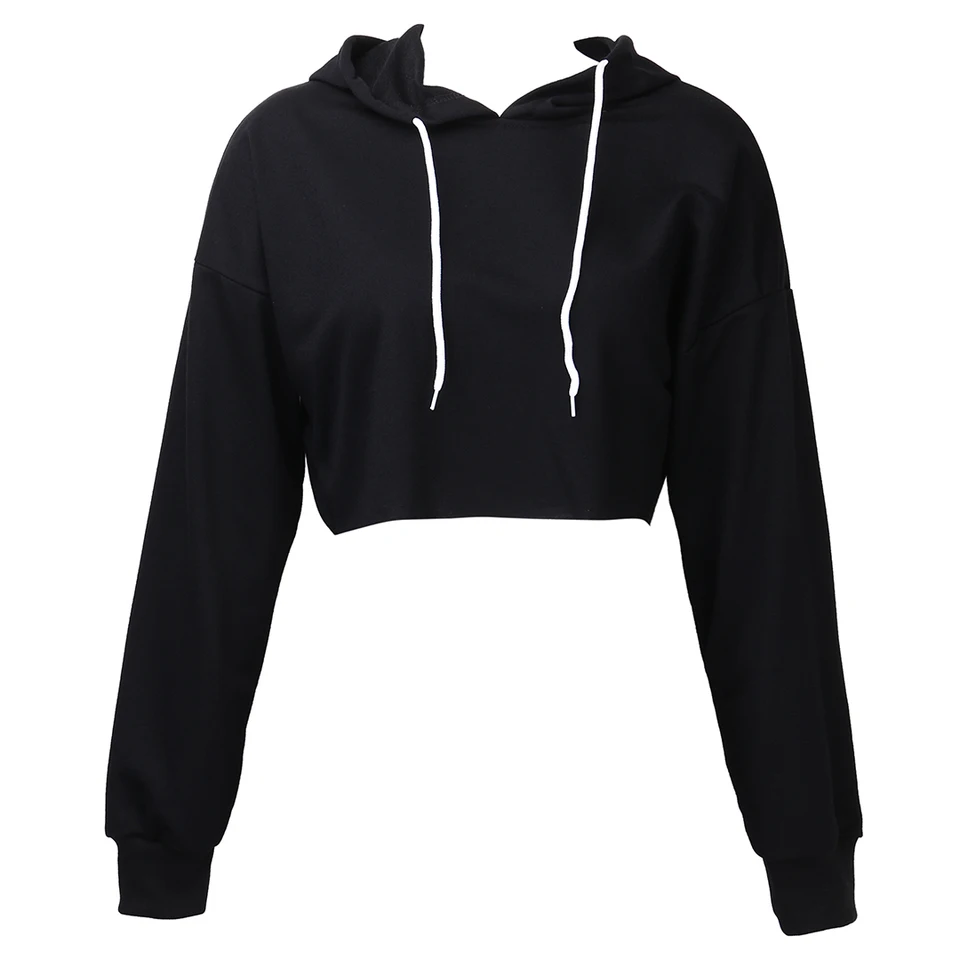 crop workout hoodie