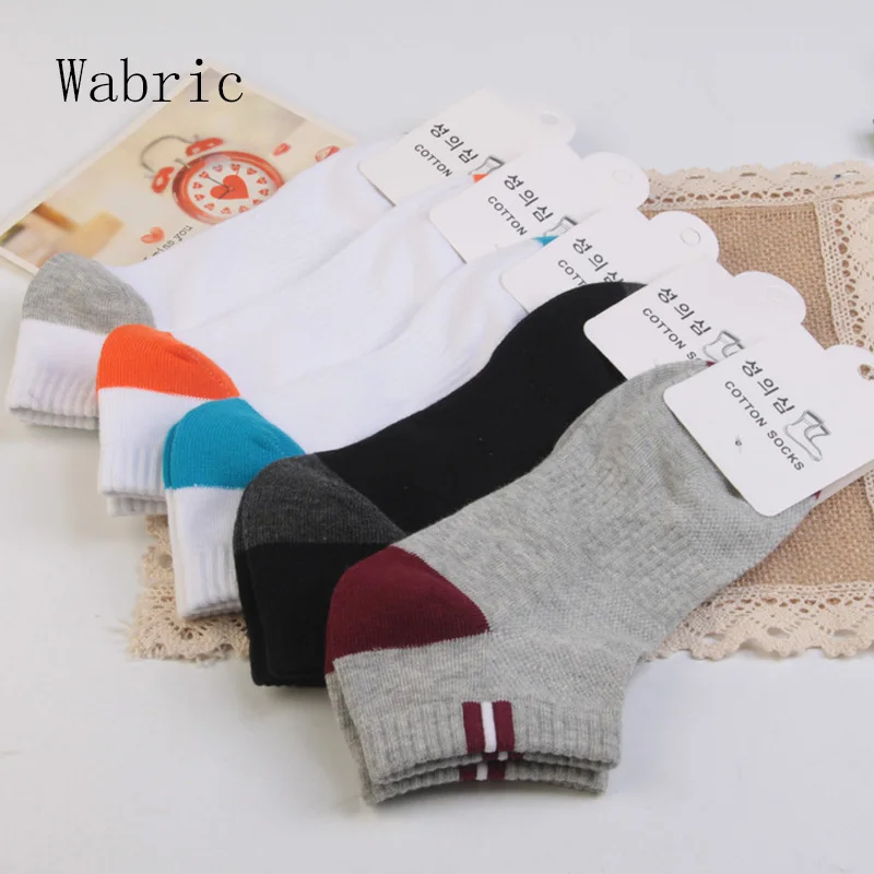 

Socks men's spring and summer new cotton men's socks absorb sweat and deodorant boat socks men's socks 5 pairs