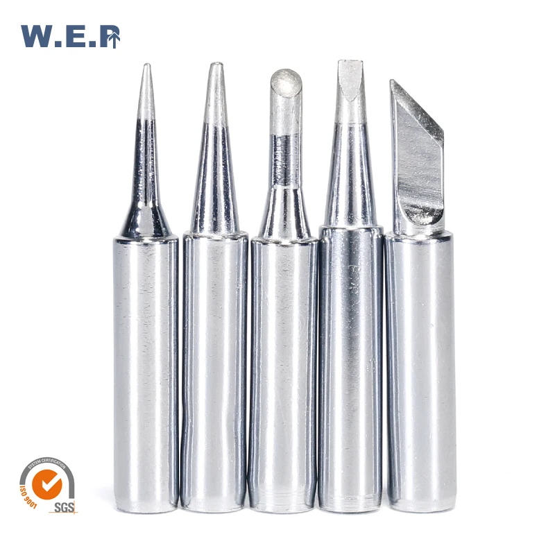 

5 Pcs/Set Lead-Free Soldering Iron Tips 900M-T Series for Soldering Station
