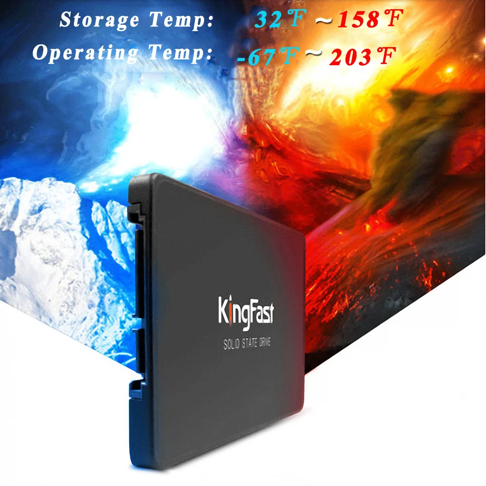 Kingfast F6 PRO 120G SSD 2,5 дюйма SATA 3,0 6 ГБ/сек. Внутренний твердотельный накопитель+ USB 3,0 HDD SSD SATA внешний 2," Корпус чехол