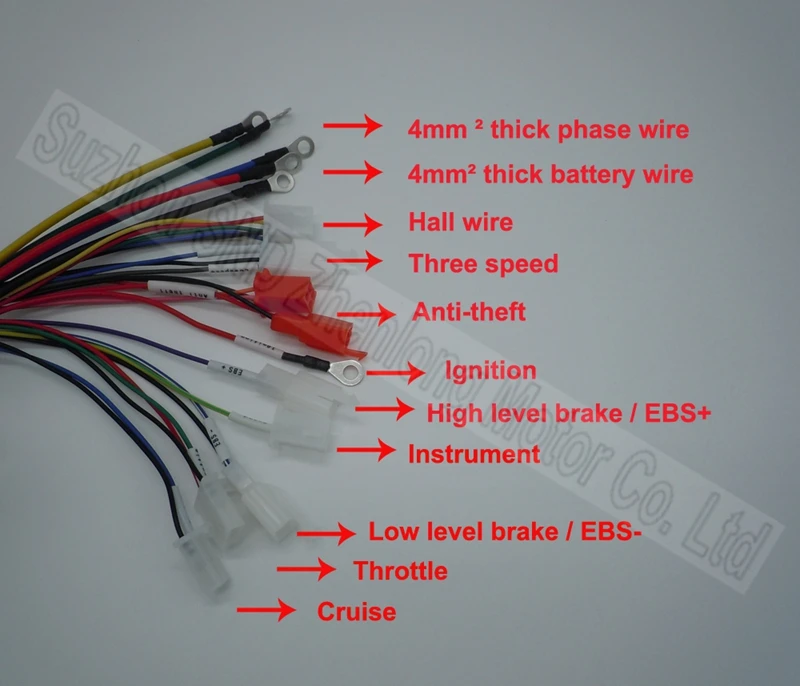 Контроллер электродвигателя электровелосипеда 48 В 72 1000 Вт 1500 15mosfet 42A бесшумный