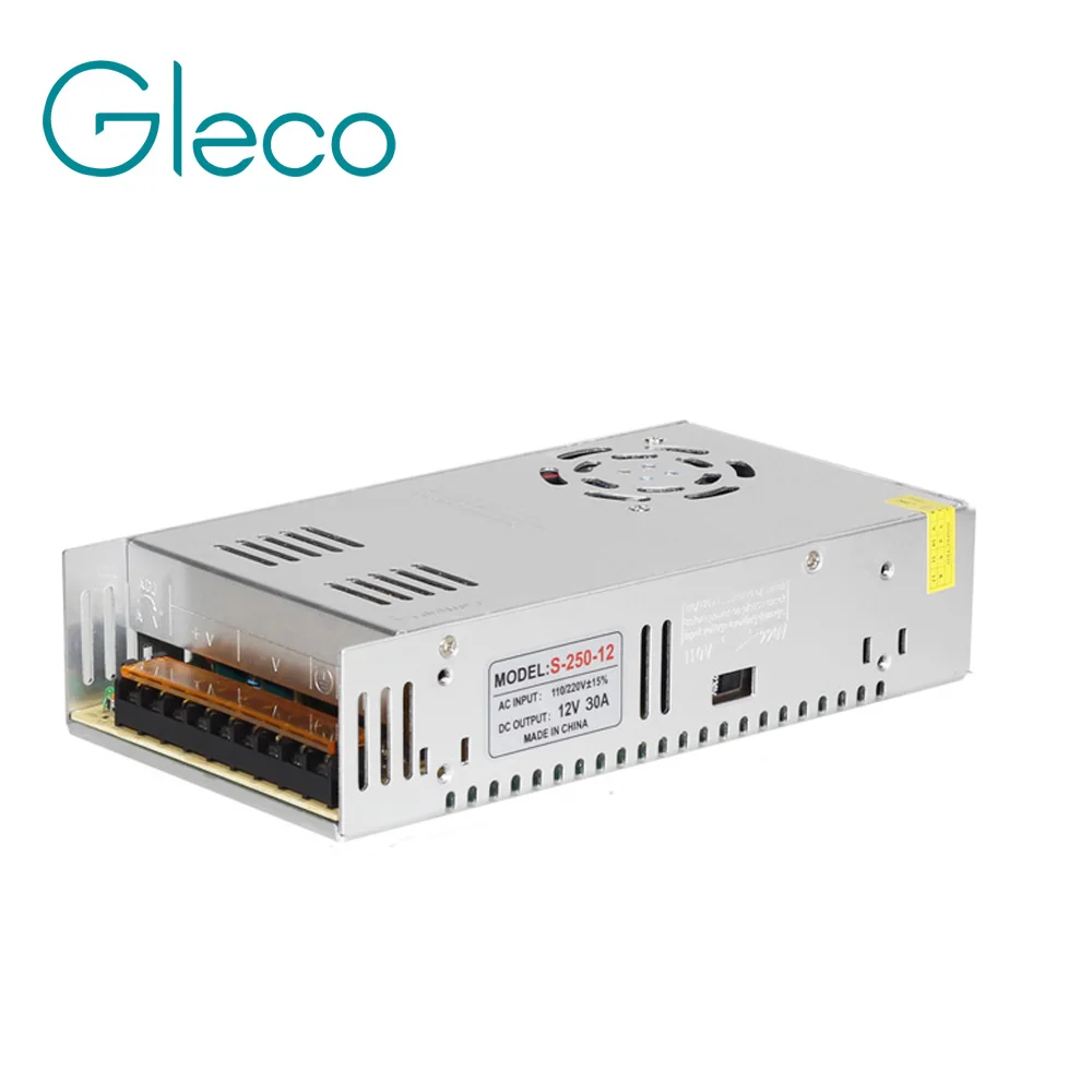

12V 30A 360W 110V-220V Lighting Transformer,High quality LED driver for LED strip Light 5050 12V power supply,power adapter