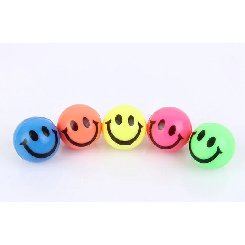 

Bouncing Balls Smiley face Jumping Balls Rubber Outdoor Bath Toys Child Sports Games Elastic Juggling Children Toy 200pcs/set