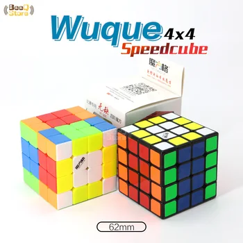 

Mofangge 4x4 Wuque Magic Cube 6.2cm Speed Cube Puzzle Magico Cubo Black Stickerless Educational Toy 4Layers 4x4x4 WCA Competitor